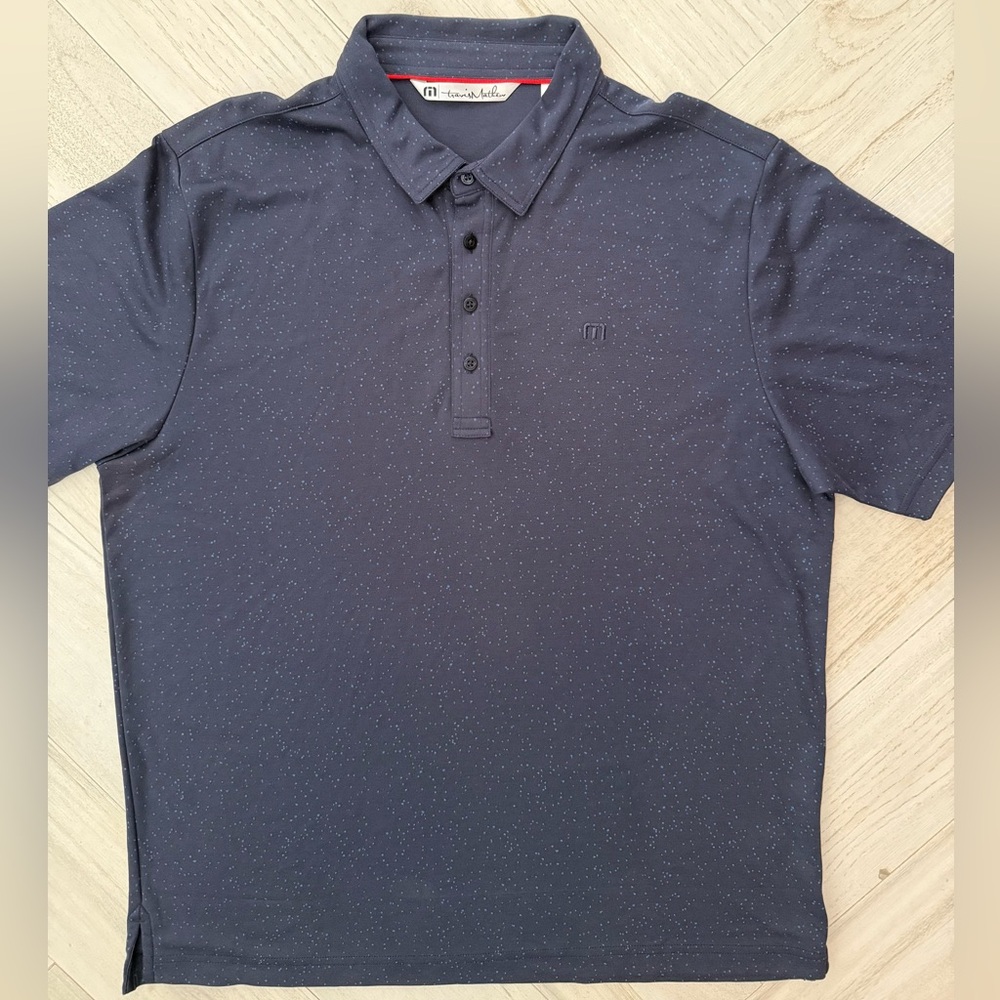 Travis Mathew Men’s Speckled Performance Polo in Navy